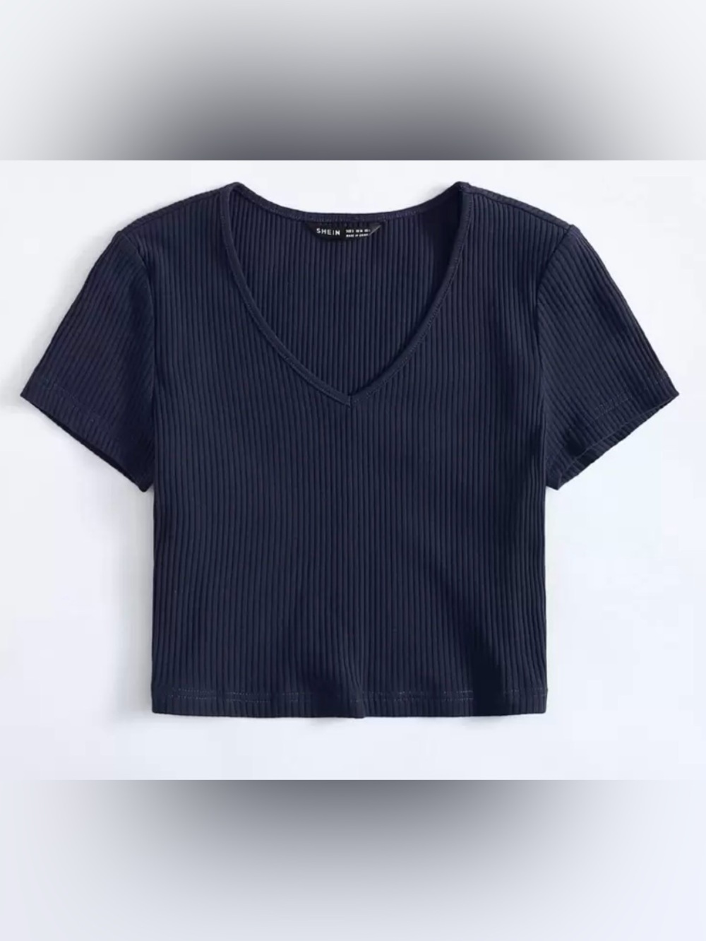 New EZwear Women's Solid V-Neck Short Sleeve Top, Simple & Everyday Wear - 1XL
